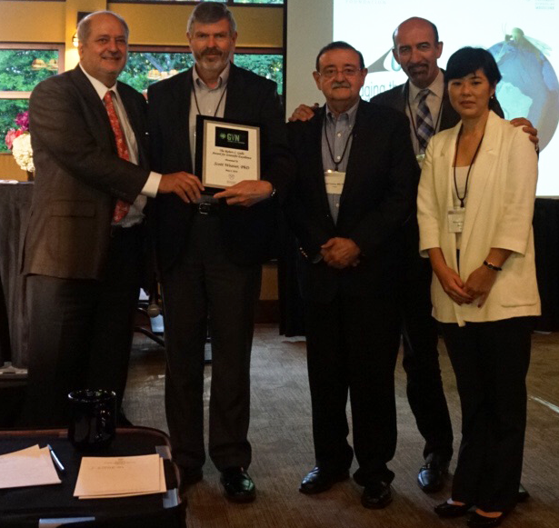 L to R:Drs Raymond Schinazi, Scott Weaver,José Esparza,Mario Stevenson, Suzane K Ono-Nita